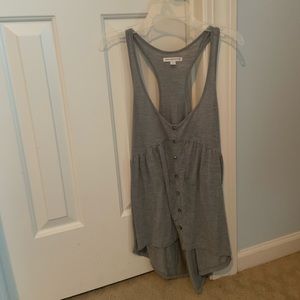 Grey Flowy Tank Top